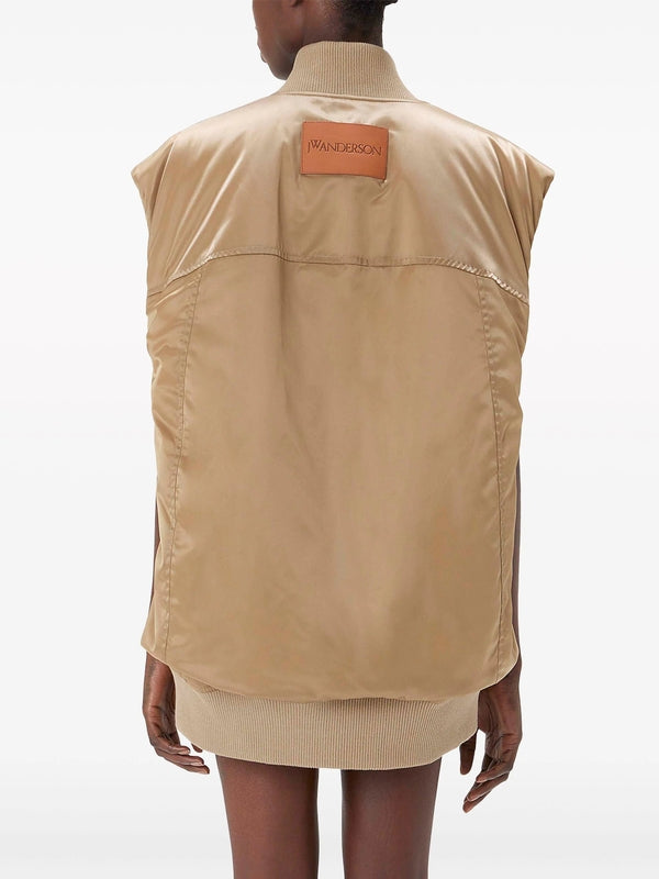 Sleeveless Bomber Vest