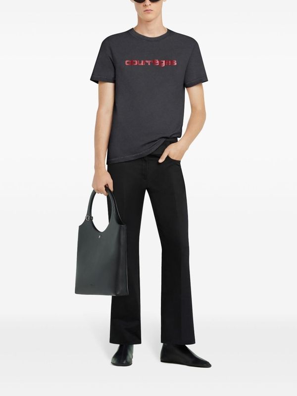 Logo Print Cotton Short-sleeve T-shirt