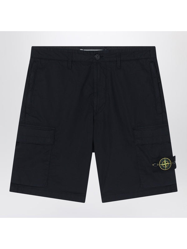 Wappen Patch Cotton Bermuda Shorts