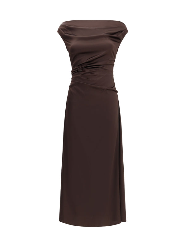 Staud Brown Long Dress