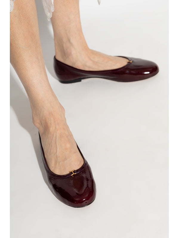 Marcie Glossy Leather Flat Shoes