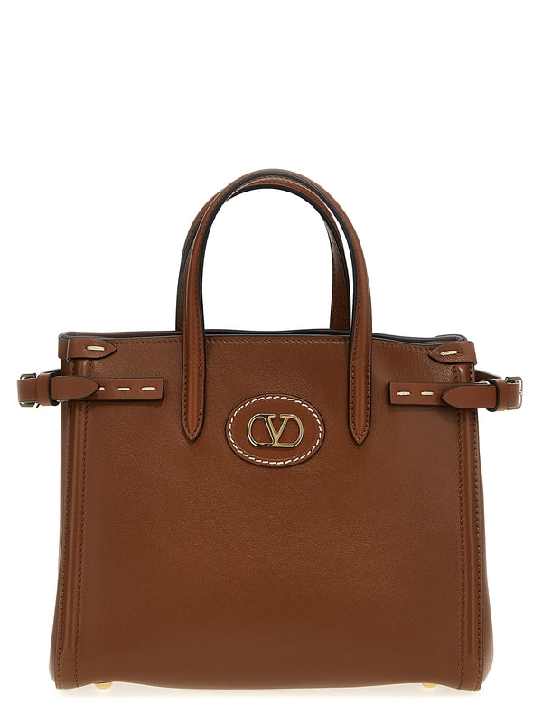 Antibes Logo Calfskin Small Tote Bag