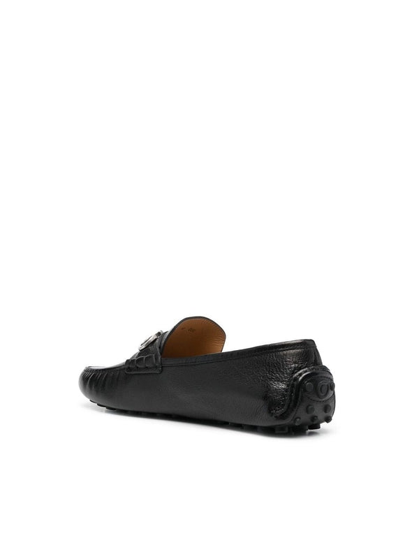 Gancini Accent Leather Driving
  Shoes