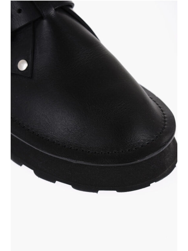 Black Calfskin Desert Boots