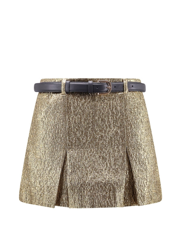 Belt Metallic Mini Skirt