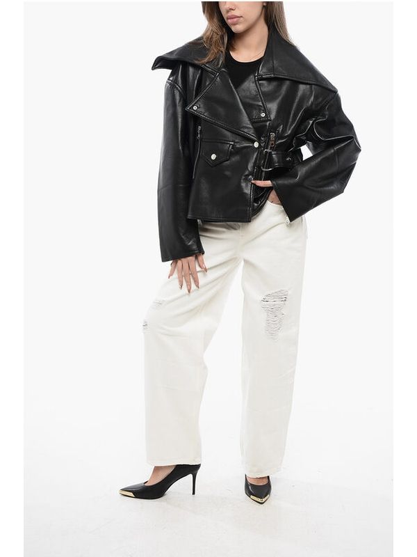 Ado Faux Leather Biker Jacket