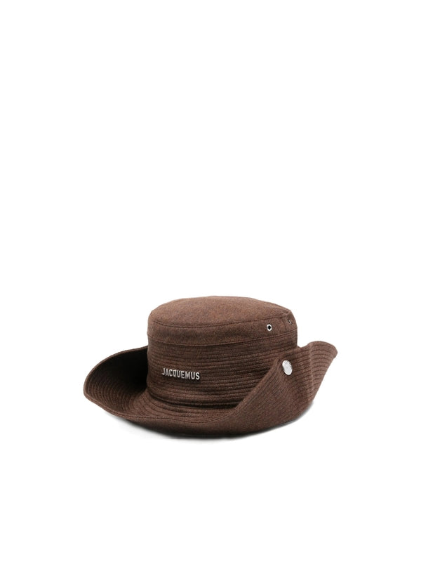 Jacquemus Brown Bucket Hats