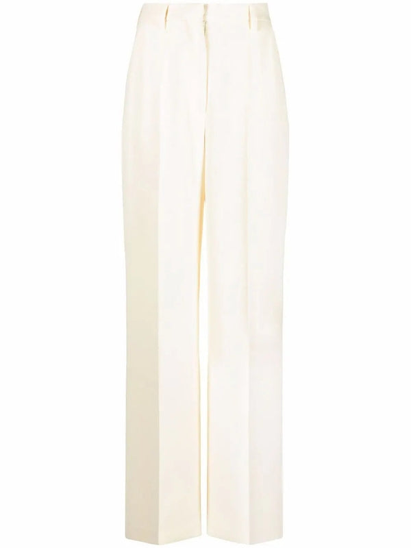 high-waisted straight-leg tailored trousers Tailored Pants