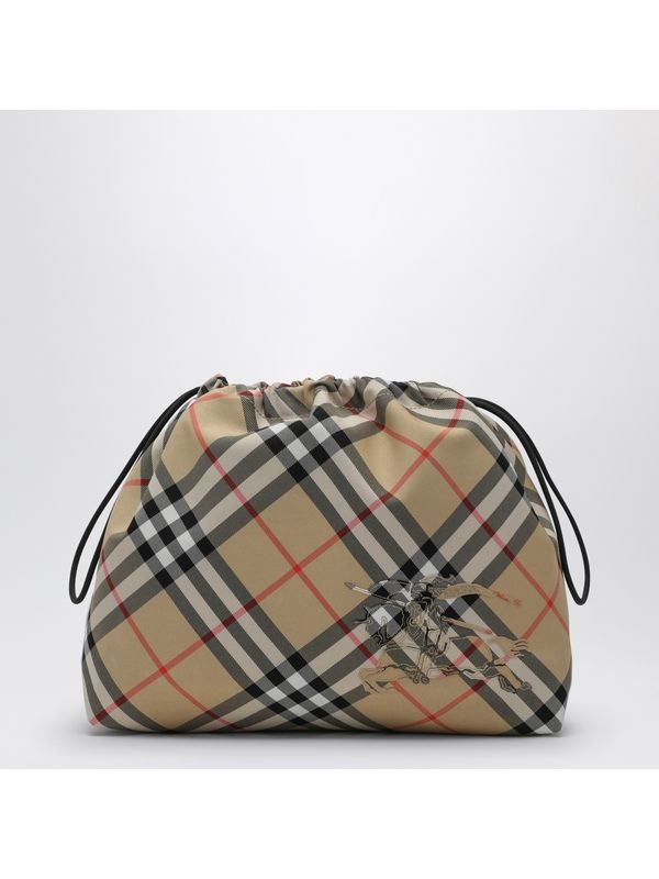 Ekd Logo Check Pattern Pouch Bag