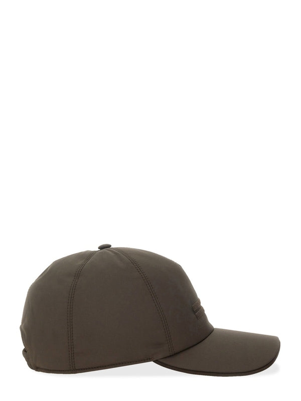 Brown Embroidered Ball Cap