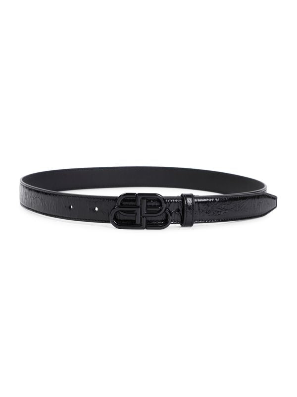 BB Buckle Leather Belt