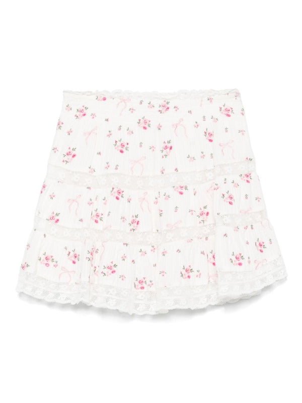 Loveshackfancy White Skirt