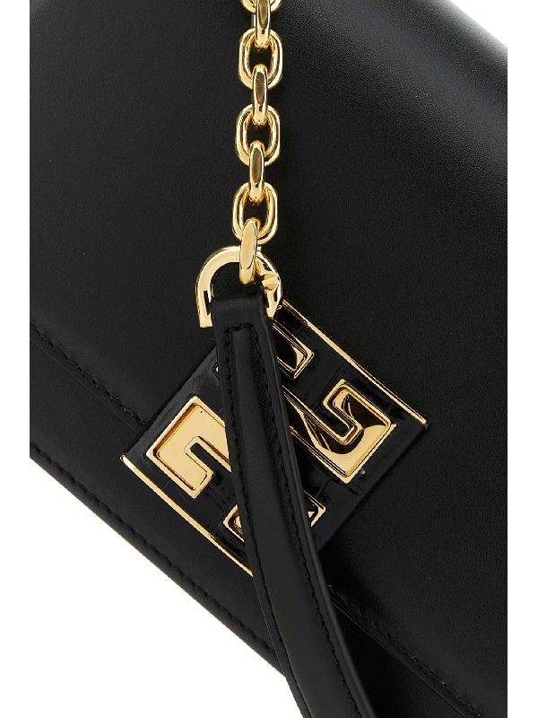 4G Logo Chain Leather Small Crossbody Bag