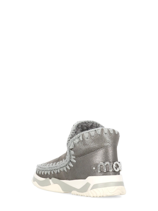 Eskimo Rhinestone Logo High-Top Sneakers