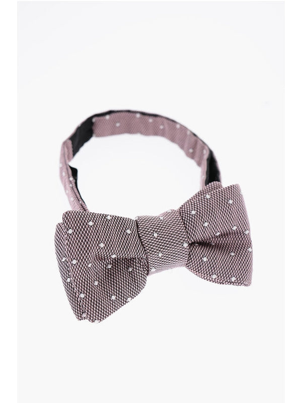 Dot Pattern Silk Bow Tie