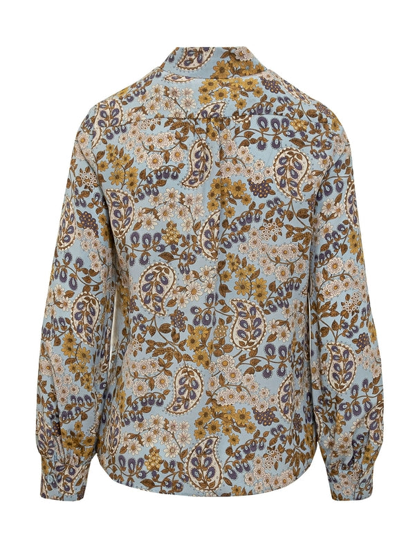 All-Over Print Silk Shirt