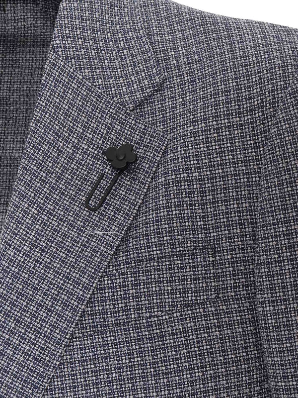 Boutonniere Decor Wool Cotton Tailored Jacket