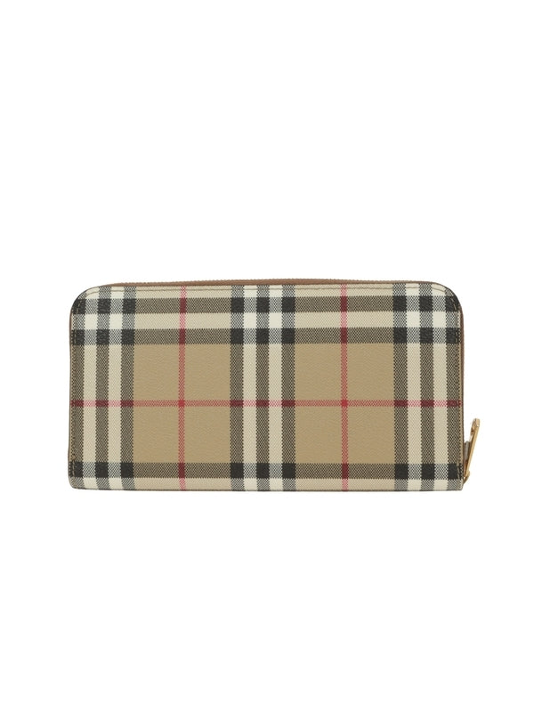 Burberry Beige Checked Wallets