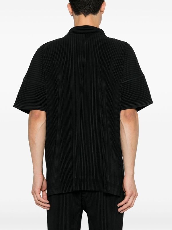 Pleated Short Sleeve Shirt