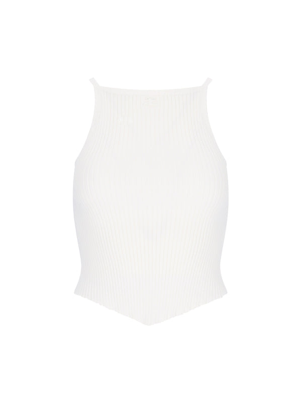 Rib Viscose Blend Tank Top