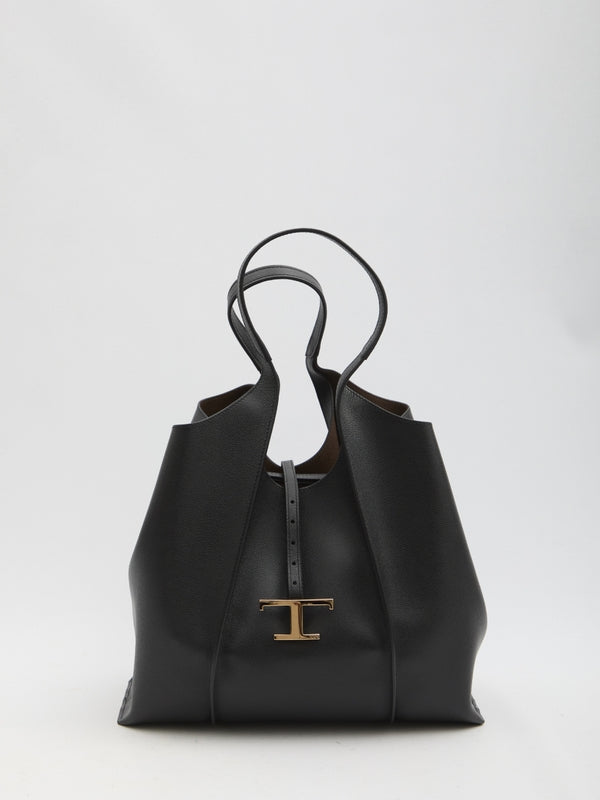 Timeless leather medium tote bag - Jente