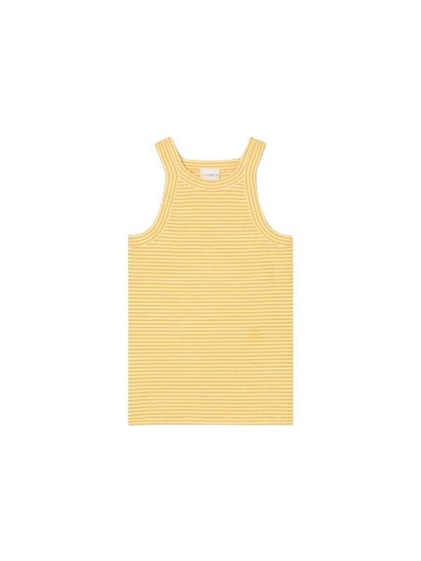 Logo Embroidery Stripe Tank
  Top