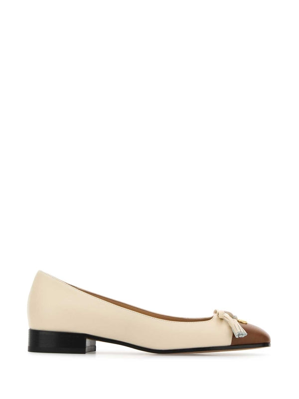 Valentino White Flat Shoes