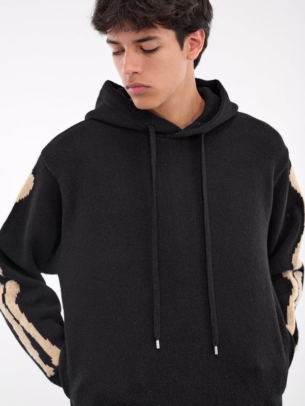 5g Wool Bone Knit Hoodie