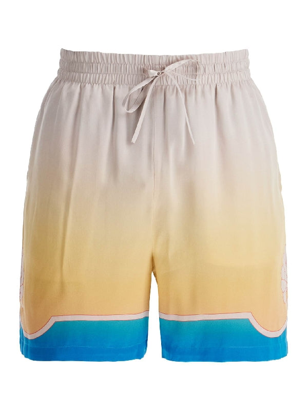 Printed Silk Banding Shorts - Jente