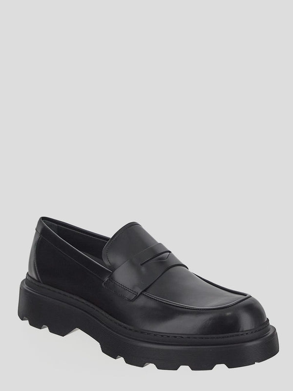 Black Calfskin Loafers