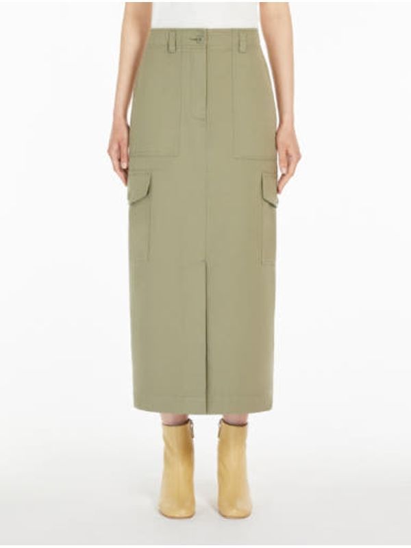 Calais Cotton Canvas Long
  Skirt