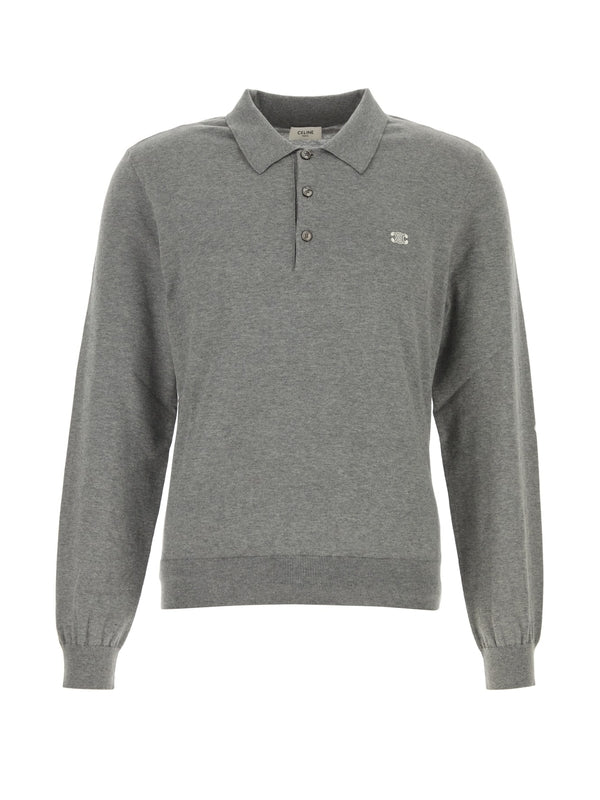 Triomphe Logo Embroidery Polo Shirt