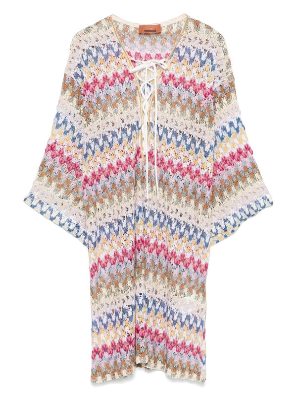 Crochet Knit
  Cover-Up Midi Kaftan