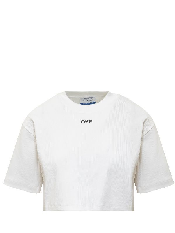 Stamp Logo Cropped Short Sleeve T-Shirt