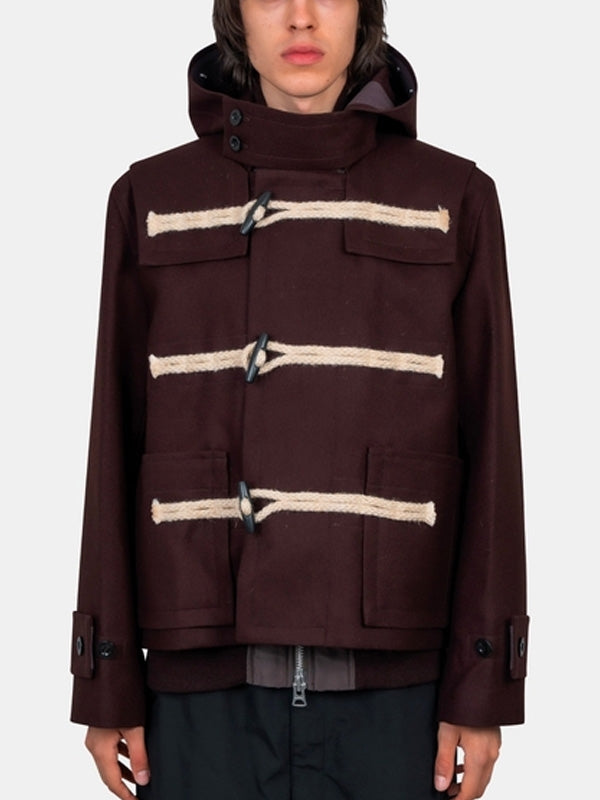 Sacai Burgundy Red Coats