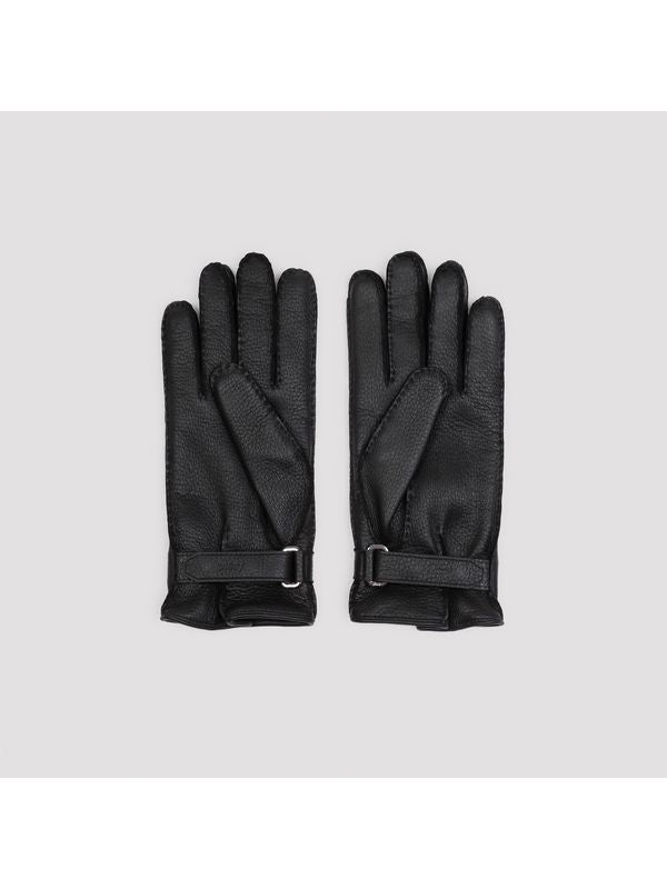 Black Leather Gloves