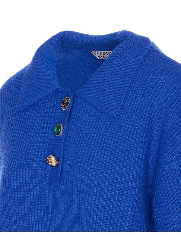 Essentiel Antwerp Blue Polo Shirts