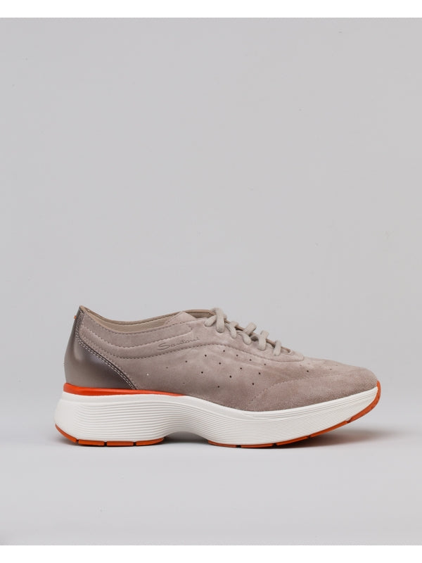 Santoni Beige Low Top Sneakers