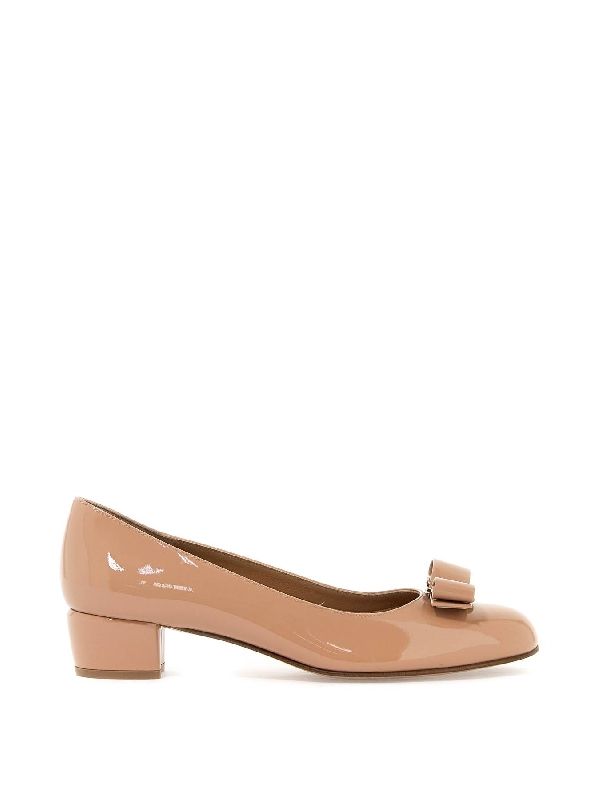 Vara Bow Leather Pumps - Jente