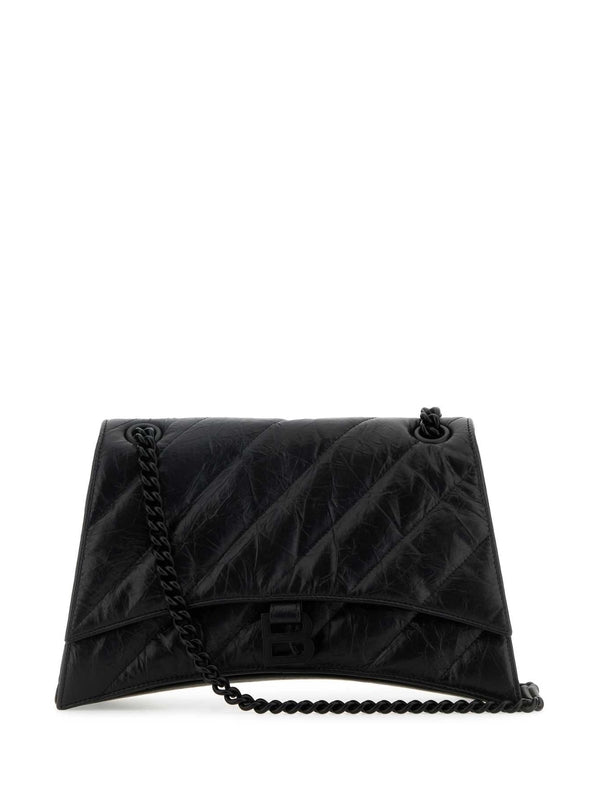 Balenciaga Crush Medium Black Crossbody & Shoulder Bags