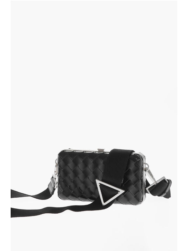 Woven Intrecciato Leather Crossbody Bag