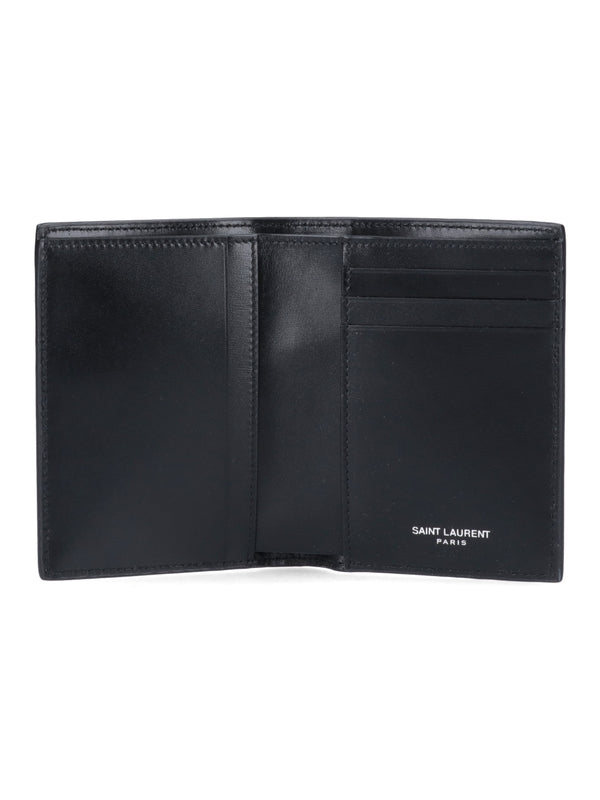 Cassandra Logo Leather Bi-Fold Wallet