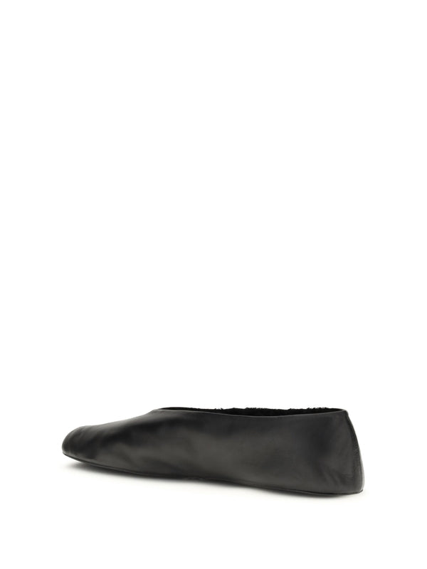 The Row Black Flat Shoes