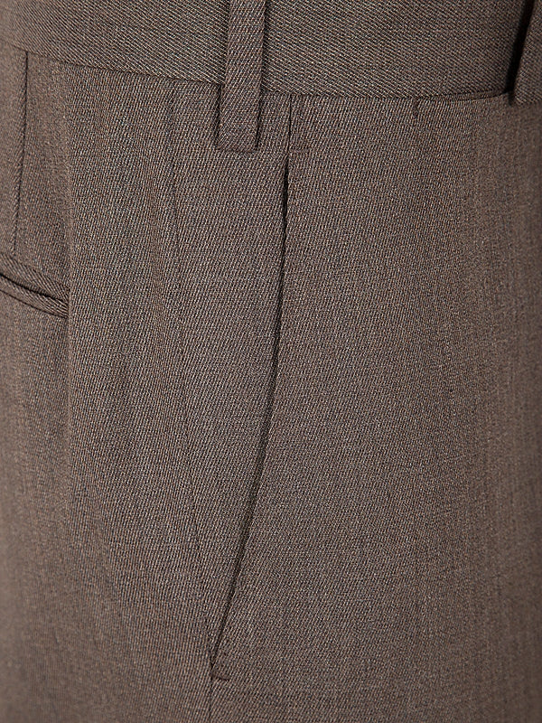 Wool Blend Tailored Pants