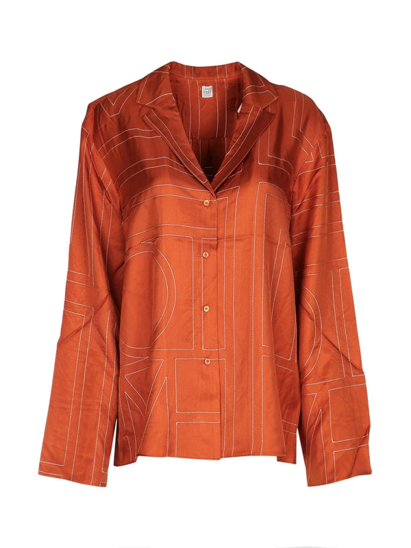 Toteme Orange Shirts & Blouses
