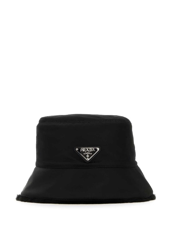 Triangle Logo Recycled Nylon Bucket Hat