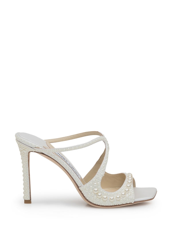 Anise Pearl Embellished Sandal Heels