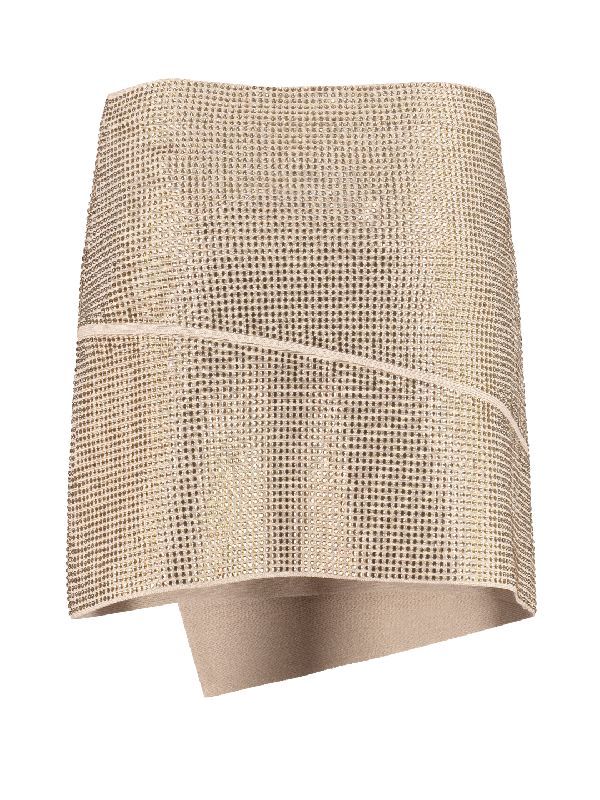 Allover Sequin Wrap Skirt