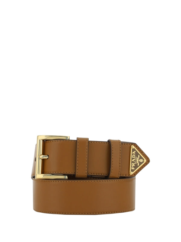 Triangle Logo Leather Belt