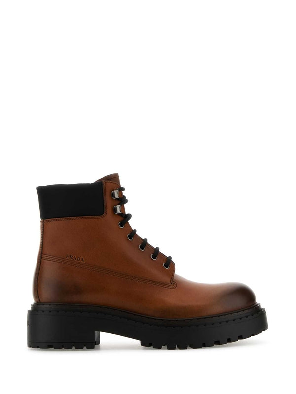 Calfskin Lace-Up Boots